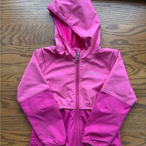 Columbia Bright Pink Omni-Shield Kids' Hooded Jacket